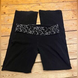 victoria’s secret fold over flare leggings